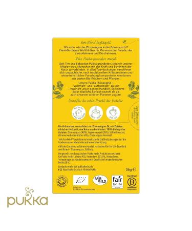 Buy Pukka Organic Herbal Tea Lemongrass & Ginger | Energizing 4 Pack with 80 Tea Bags | Perfect for Daily Wellness - Buy Online on GoSupps.com