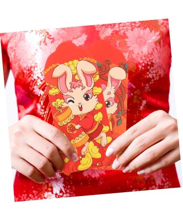 ABOOFAN 96 pcs Child Paper Cartoon Wallet Bag Money Bag Chinese Style Kids Wallet Lai Si Feng Festive red envelopes red Wallet Piggy Bank Three-Dimensional New Year Kids Purse aldult - Buy Online on GoSupps.com