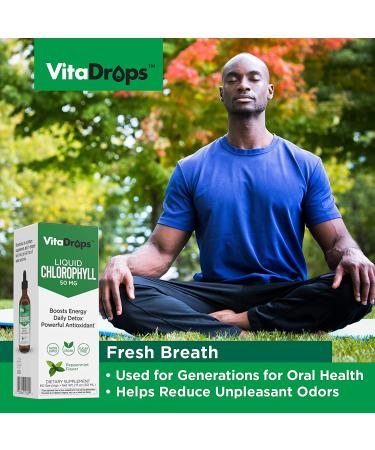 Vita Drops Liquid Chlorophyll - Weight Loss & Detox Support - Peppermint Flavor - 2 Fl Oz - Buy Online on GoSupps.com