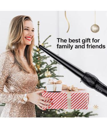 LURA Ceramic Tourmaline Curling Wand - 1/2-1 Inch Hair Curler with Adjustable Heat Settings for All Hair Types - International Shipping - Buy Online on GoSupps.com