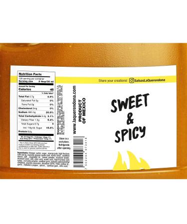 La Querendona Mango Habanero Sauce Gallon Jug - Perfect for Wings, Chicken, Marinades - Buy Online on GoSupps.com