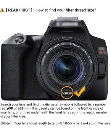 JJC 58mm HD Professional CPL Filter for Canon EOS Rebel & Other 58mm Lenses - Buy Online on GoSupps.com