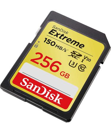 SanDisk 256GB Extreme SDXC Memory Card - 150MB/s, C10, U3, V30, 4K UHD - SDSDXV5-256G-GNCIN - Buy Online on GoSupps.com