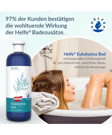 HELFE Cold Relief Bath (200 ml) Soothing eucalyptus bath to relieve cold symptoms Clears the airways - Buy Online on GoSupps.com