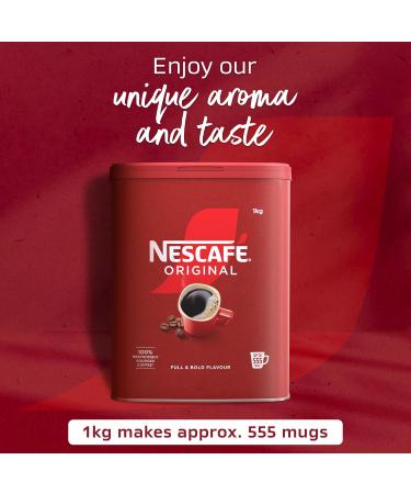 Nescafe Original Instant Coffee Granules Tin 1kg Ref 12284049 - Buy Online on GoSupps.com