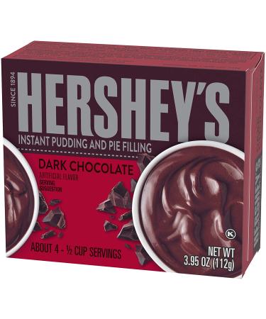Hershey's Instant Dark Chocolate Pudding & Pie Filling - 3.95 oz Boxes (Pack of 24) - Buy Online on GoSupps.com