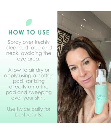 WildMint Citrus Splash Natural Face Toner | Brightening Toner for Sensitive Mature & Damaged Skin | Vitamin C for Dark Spots & Acne Prone Skin | UK Made Vegan & Cruelty-Free Skincare | 100ml - Buy Online on GoSupps.com