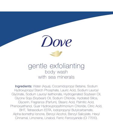 Dove Body Wash 100% Gentle Cleanser Sulfate Free Gentle Exfoliating With Sea Minerals Bodywash for Softer Smoother Skin After Just One Shower 22 oz 22 Fl Oz (Pack of 1) - Buy Online on GoSupps.com