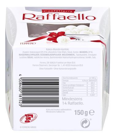 Buy Ferrero Raffaello 150g Creamy Almonds Crispy Wafers & Coconut Flakes International Shipping Available - Buy Online on GoSupps.com