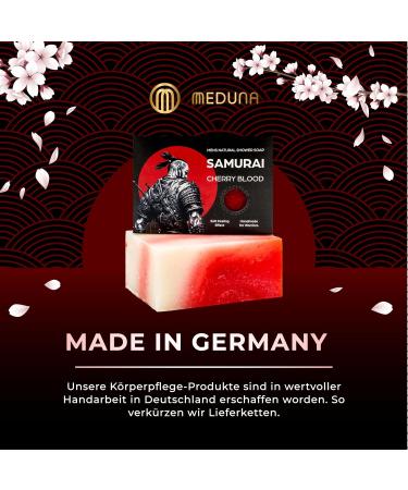  Meduna MEDUNA Samurai Cherry Blood Exfoliating Soap for Men Natural Cosmetic Natural Soap 100g No Chemical Additives Vegan Cruelty Free 2 Pack - Buy Online on GoSupps.com