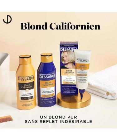 DESSANGE - Californian Blonde Nutri-Illuminating Shampoo - Formula Enriched With Manuka Honey - Nourishes Illuminates & Protects - For Blonde Colored Or Bleached Hair - 250 ml - Buy Online on GoSupps.com