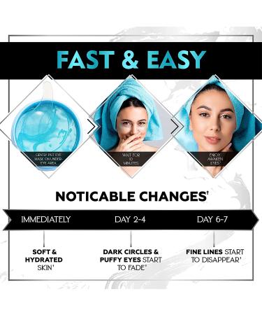 Hydrating Under Eye Mask for Puffy Eyes, Dark Circles, and Wrinkles - Collagen and Hyaluronic Acid Eye Patches for Anti-Aging Skincare - Buy Online on GoSupps.com
