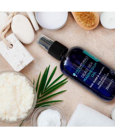 PraNaturals Pure Dead Sea Magnesium Oil Spray 250ml - Vegan & Cruelty Free - Buy Online on GoSupps.com