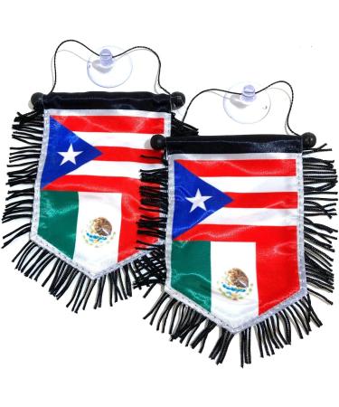 Mexico Mexican flags & Puerto Rico Rican flags for cars homes Family Love - Buy Online on GoSupps.com