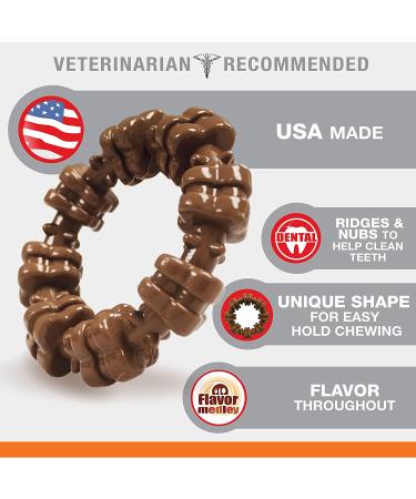 Nylabone Power Chew Textured Ring Dog Chew Toy - X-Large/Souper - Made in USA - Bold Flavor - Aggressive Chewers - Ring Flavor Medley - 1 Count - Buy Online on GoSupps.com