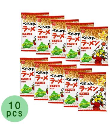 Baby Star Ramen Mini Chicken Snack 0.8oz - 10 Bags | Japanese Fried Noodle Snack by Ninjapo Japan - Buy Online on GoSupps.com