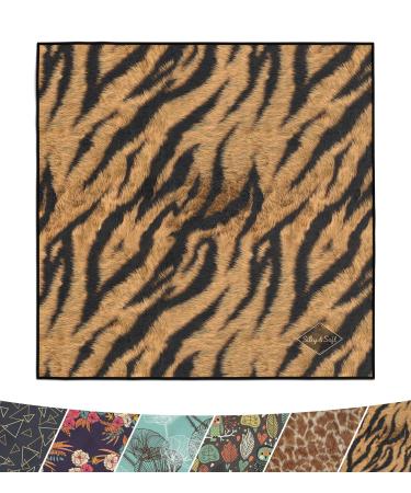 Popnwow microfiber cleaning cloth glasses cleaning cloths optician quality 30x30cm microfiber Cleaning clothes for glasses camera lens cell phone tablet display glass (Magic Africa - Tiger)