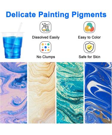 60 Colors Mica Powder Set for Soap Making, Epoxy Resin, Slime, Nail Polish - Natural Pearlescent Pigment Powder Kit for Cosmetics & Paint - Buy Online on GoSupps.com
