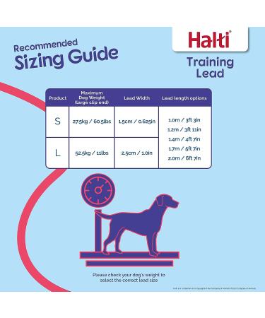 Halti Training Lead Large Black 2m - Professional Double-Ended Dog Leash for Puppy Walks - Buy Online on GoSupps.com