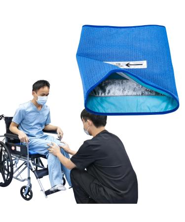 Ehucon Non-Slip One Direction Tubular Seat Cushion Fall Prevention One Way Glide Pad for Elderly in Wheelchair Size 17"x17"