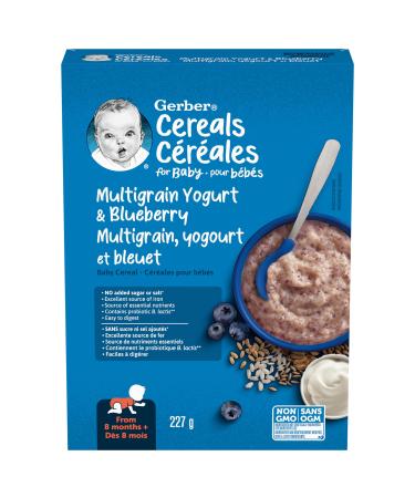 GERBER Stage 3 Multigrain Yogurt Blueberry Baby Cereal 227 g