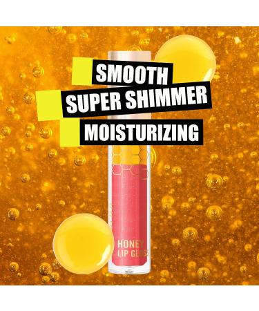 MIESCHER Colored Moisturizing Lip Gloss - Honey Lip Essence for Lasting Tint & Hydrating Shine - Grapefruit Flavored Lip Oil - Buy Online on GoSupps.com