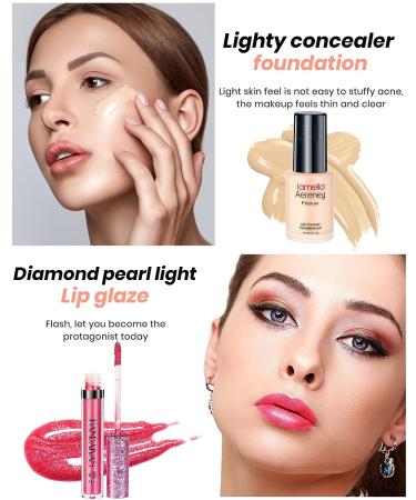 YKEILD 18-Color Makeup Kit for Women: Eyeshadow, Lipstick, Primer, Brush, Mascara, Eyeliner - Perfect Gift Set for Women, Girls, & Teens - Buy Online on GoSupps.com