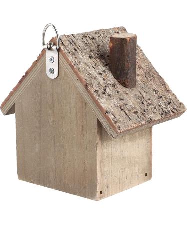 Wooden Bird Nesting Box House - Outdoor Garden Decorative Birdhouse 3.9x3.5x5.9inch - Buy Online on GoSupps.com