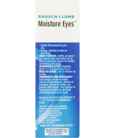 Bausch & Lomb Moisture Eyes Lubricating Eye Drop 15ml - Buy Online on GoSupps.com
