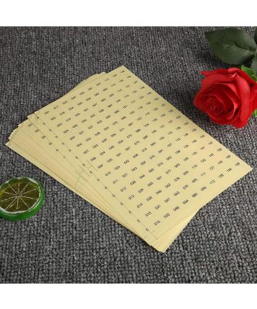 Waterproof Self-Adhesive Round Number Stickers (001-160) for Gel Polish Color Markings - International Shipping Available - Buy Online on GoSupps.com