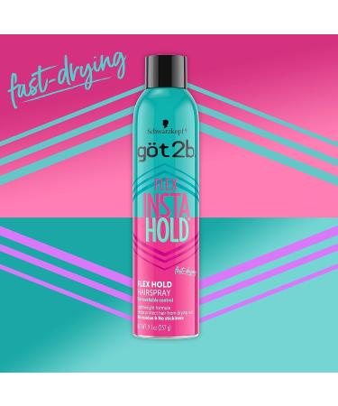 Got2b Flex Insta Hold Hair Spray 9.1 oz - Long-lasting Hold and Flexible Styling - Buy Online on GoSupps.com
