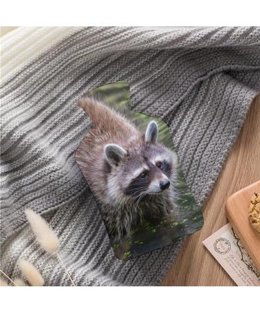 Raccoon Hot Water Bottle with Plush Cover - Hand Warmer for Adults & Children | 26.5x15.3cm - Comfort & Warmth Worldwide - Buy Online on GoSupps.com