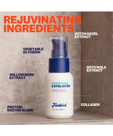 Freebird Scalp Exfoliator 30mL - Purifying & Soothing Cleanser for Sensitive Skin Anti-Pore Clogging Paraben Free Travel Size - Buy Online on GoSupps.com