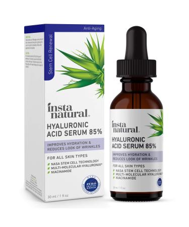 InstaNatural Hyaluronic Acid Serum 85% Anti-Aging 1 fl oz (30 ml)