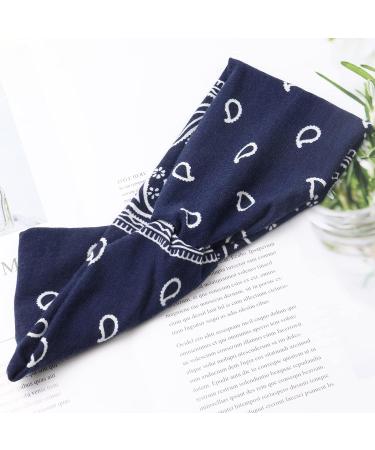 Kavya Boho Wide Hair Bands for Women - 6 Piece Set | Elastic Soft Headbands for Yoga and Sports | Multicoloured Thin Headscarf Accessories - Buy Online on GoSupps.com