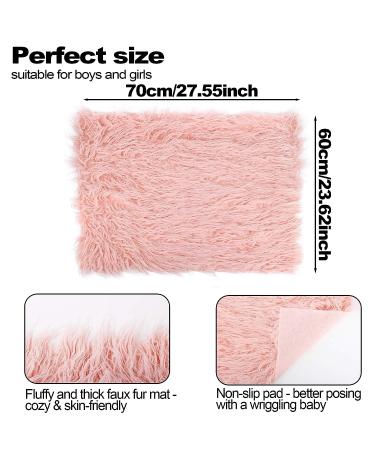 Newborn Photography Props  5 PCS Baby Photo Props Long Ripple Wraps with Headbands  Pink Baby Photography Wrap Set for Baby Girl and Boy - Buy Online on GoSupps.com