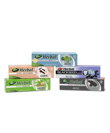 Dabur Herbal Toothpaste Clove 5.43 oz - Natural Oral Care with Clove Extracts - Buy Online on GoSupps.com