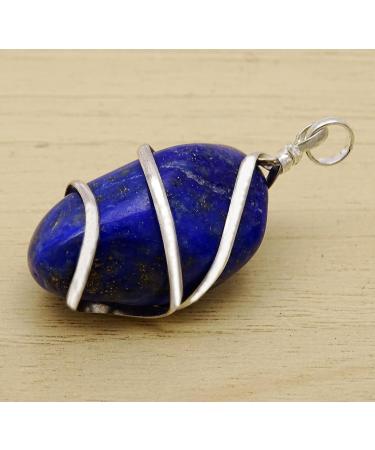 Harmonize Lapis Lazuli Stone Wire Wrapped Reiki Healing Gemstone Pendant Spiritual Gemstones Healing - Buy Online on GoSupps.com