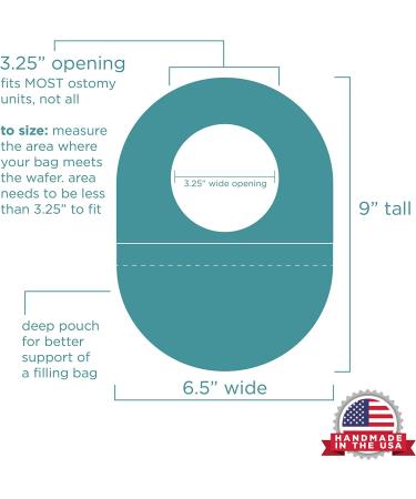 Navy Ostomy Bag Cover - 3.25 Opening | Stoma Bag Holder for Comfort & Style - Buy Online on GoSupps.com