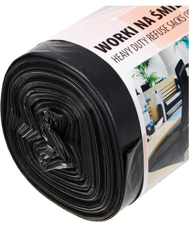Buy Office Products 22021236-05 Garbage Bags 120L - 25 Pieces LDPE | Black Waste Bags for Household & Office | 28 m Thick Pack of 2 - Buy Online on GoSupps.com