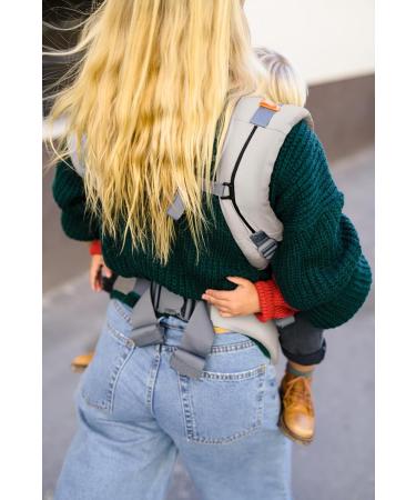 Beco Toddler Baby Carrier - Extra Wide Seat 100% Cotton 2 Wearing Positions Comfort for 9-27 kg Kids (Ecru) - Buy Online on GoSupps.com