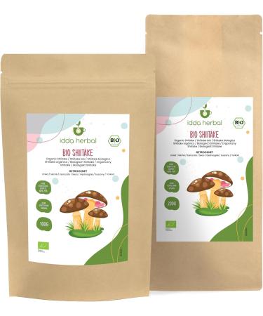  IDDA Herbal IDDA Herbal Shiitake Organic Mushrooms 100g Organic Dried Shiitake Mushrooms for Cooking - Buy Online on GoSupps.com