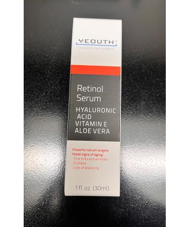 Retinol Serum for Face with Hyaluronic Acid Hydrating Face Serum Targets Wrinkles Dark Spots & Acne Anti Aging Facial Serum Skin Care Products for Men & Face Serum for Women by YEOUTH - Buy Online on GoSupps.com