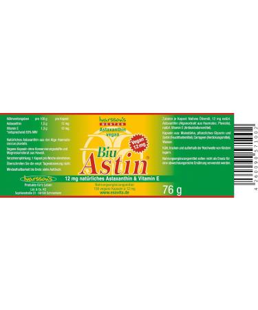 Astaxanthin from Hawaii - 100 Capsules (12mg) + 3+1 Free | Ivarssons Biuastin 76 Pieces (4 Pack) - Premium Natural Supplement - Buy Online on GoSupps.com