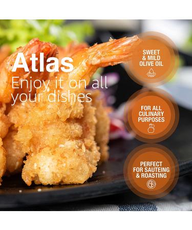 Atlas 750 mL Organic Cold Press Moroccan Extra Virgin Olive Oil | Polyphenol-Rich, Unprocessed & Trusted by Michelin Star Chefs | 25.5 Fl Oz (Pack of 1) - Buy Online on GoSupps.com