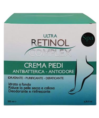 Retinol Complex Foot cream against batteries smell -inhibiting moisturizing moisturizing moisturizing deactivating 200 ml (1 Pack)