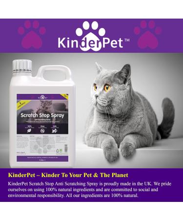 KinderPet Cats Kittens Scratch Stop Anti Scratch Big Value 5L Refill Cat Kitten Scratching Deterrent Repellent Cruelty Free 100% Natural - Buy Online on GoSupps.com