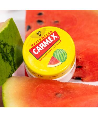 CARMEX Watermelon SPF15 Lip Balm - Soothes & Moisturizes | 7.5g | International Shipping - Buy Online on GoSupps.com