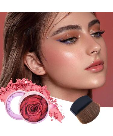 Cheek Blush 10ml 3D Design Rose Petals Buildable Color | Cheek Powder Blush | For Travel Work Home School Girlfriend Sister Daughter - Buy Online on GoSupps.com