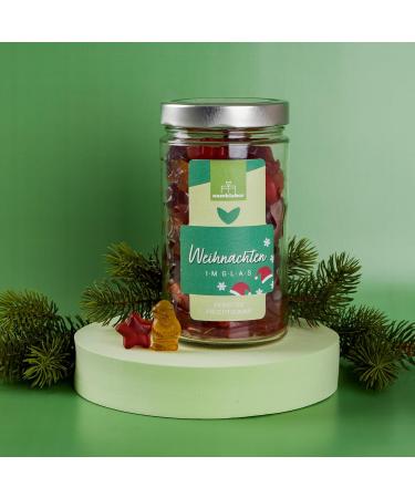  naschlabor XL Christmas in a glass jar gift 530 g | The great gift for Christmas | Christmas gift | fruit candy gift in a practical jar - Buy Online on GoSupps.com